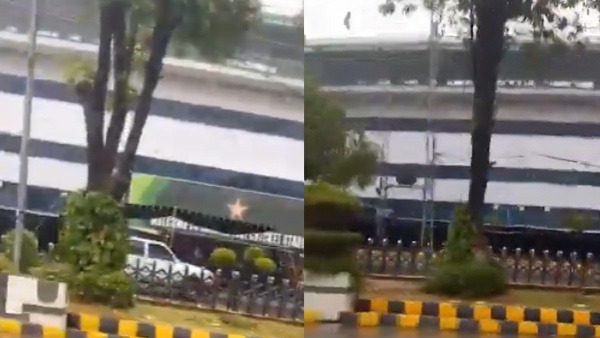 drone strike during psl match heavy damage to rawalpindi stadium