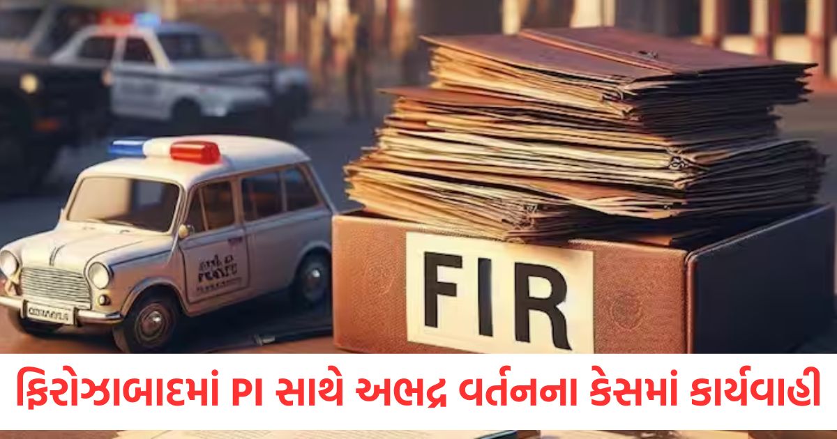firozabad police filed a case after video went viral inspector was abused and misbehaved