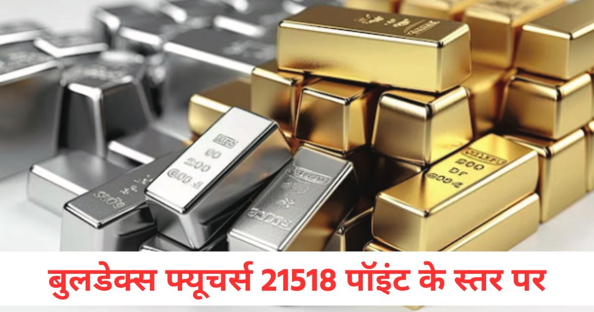 gold and silver futures traded for rs 12263 09 crore bulldex futures at the level of 21518 points