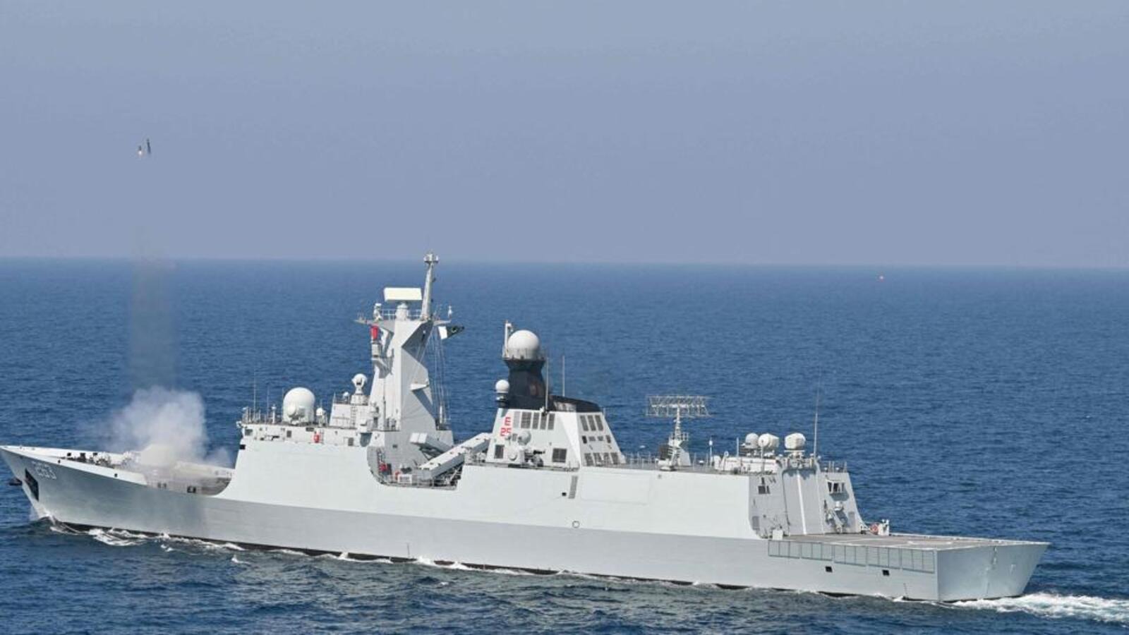 indian navy conducted firing drill near gujarat coast just 85 nautical miles away from pakistani