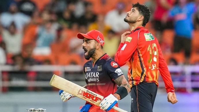 ipl qualifier 1 virat kohli shreyas iyer face to face today feud between two in rcb vs pbks previous match2