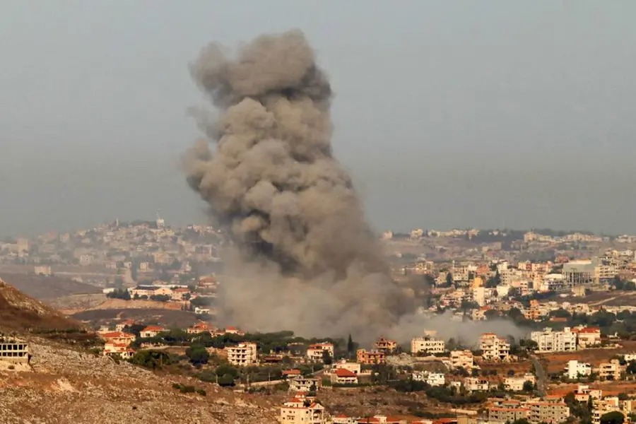 israel opened front against syria carried out air strikes bombs hurled near presidential palace