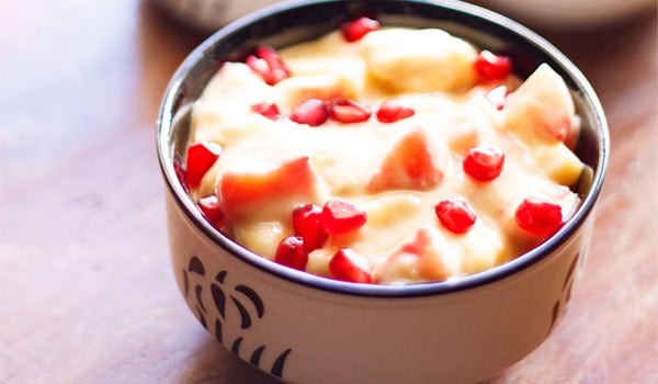 know how to make fruit custard dessert recipe in a easy way1