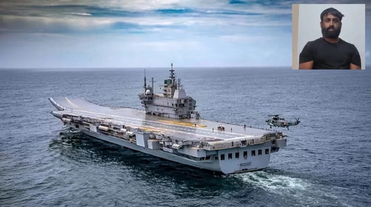 man asking about ins vikrant location arrested by police in kerala