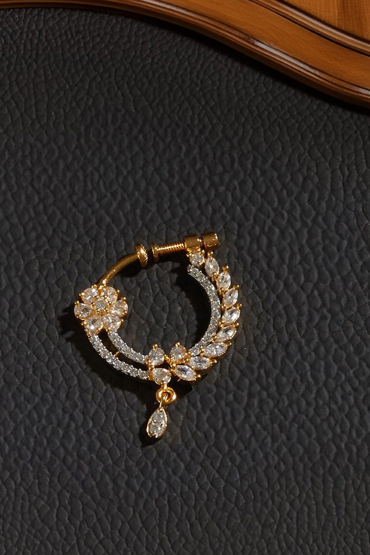mothers day gift idea beautiful golden nath designsmnbvcfdsa