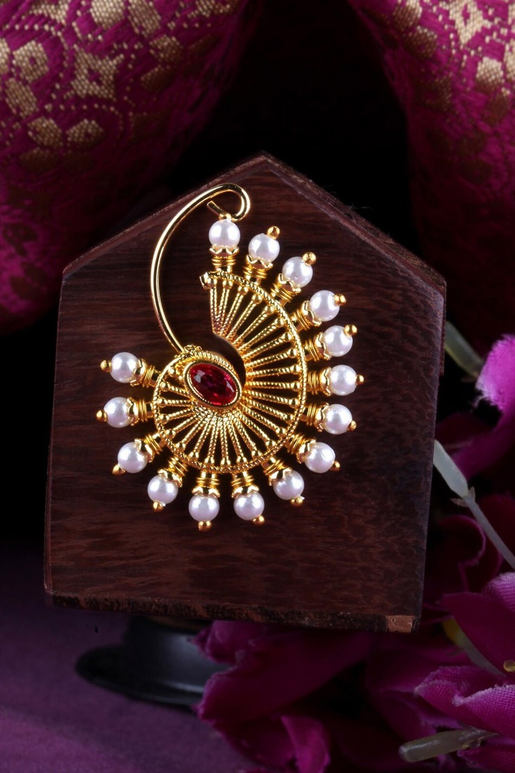 mothers day gift idea beautiful golden nath designssdfghj