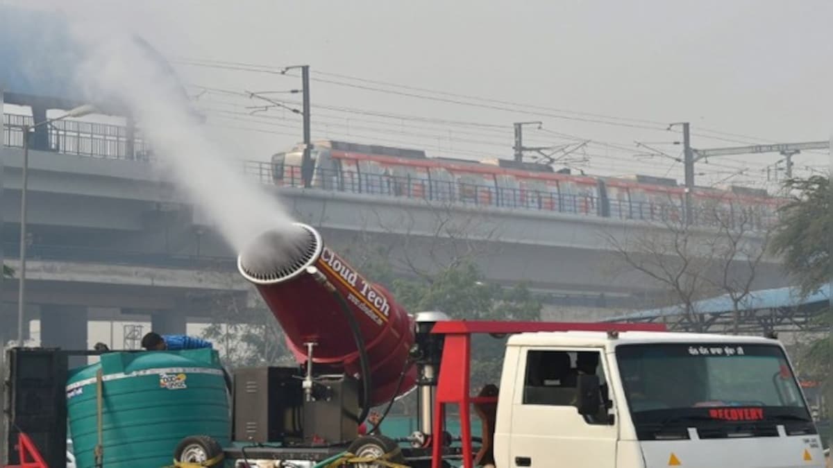 new delhi city anti smog guns deployed to combat air pollution1