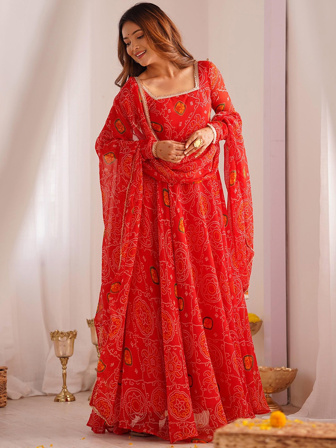 vat savitri 2025 latest 3 anarkali suit for beautiful look1