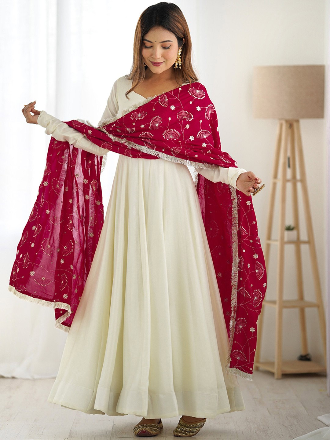 vat savitri 2025 latest 3 anarkali suit for beautiful look2