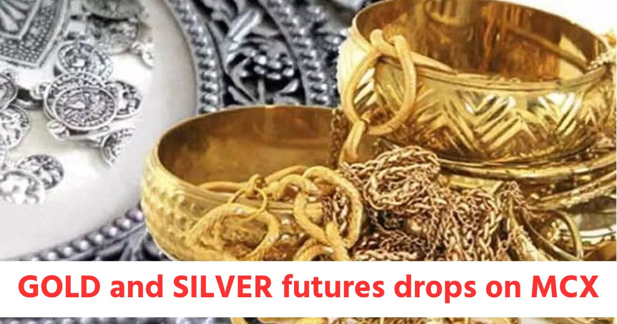 GOLD futures drops by 1.35 and SILVER futures by 1.87 while CRUDEOIL futures gains by 0.16 on MCX