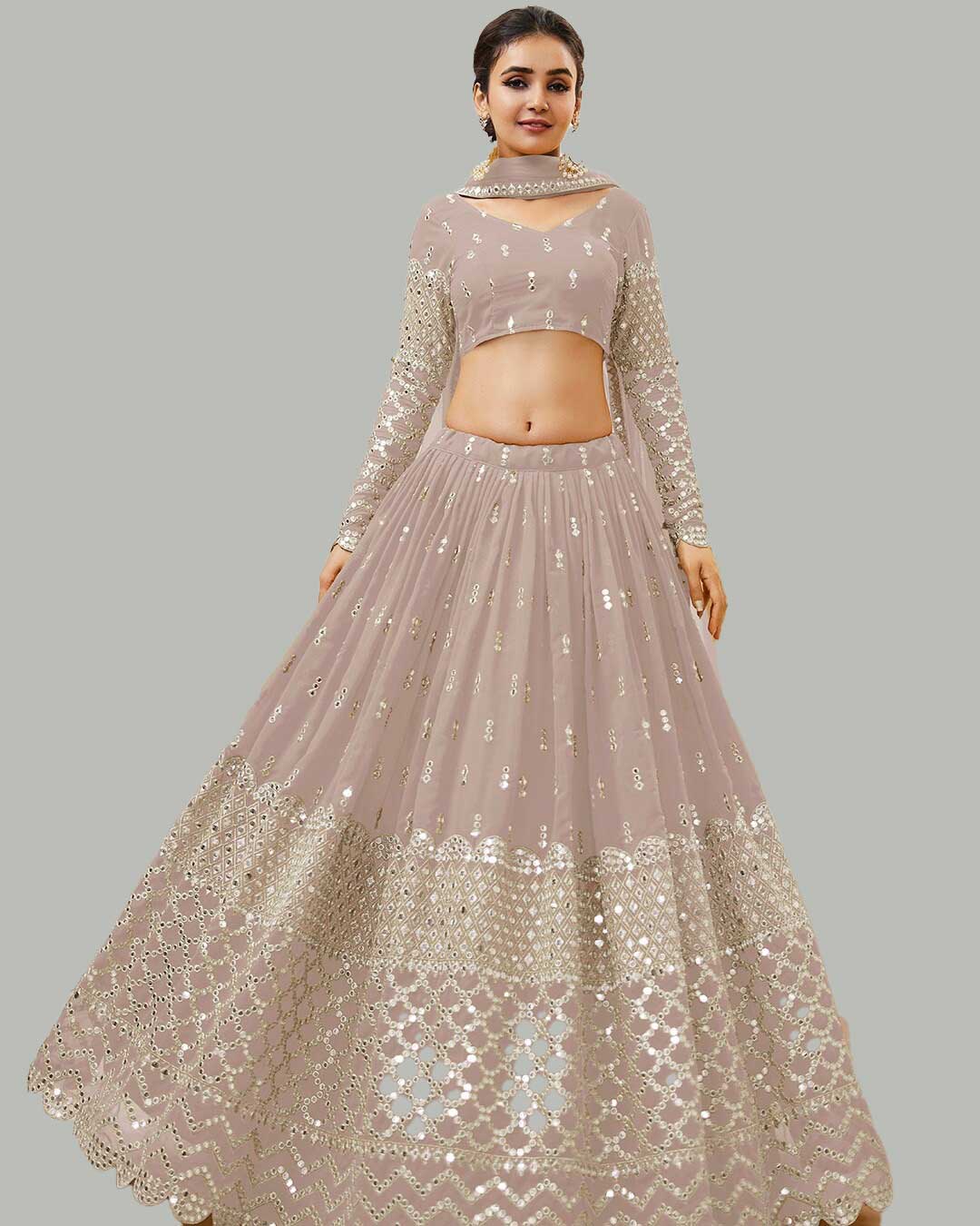best light colour lehenga designs for best friend wedding11
