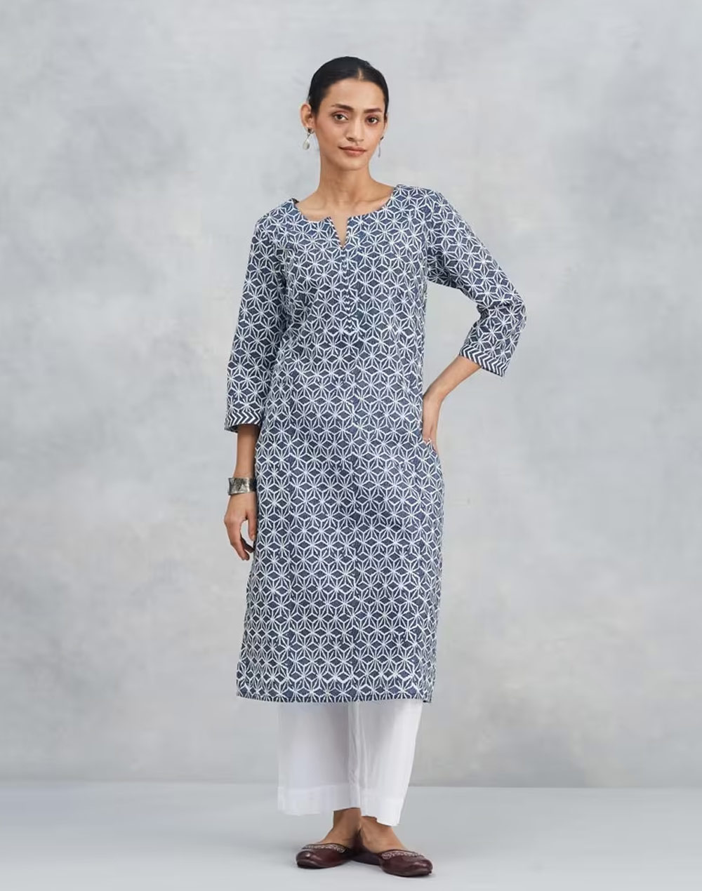 best trending cotton kurta set for women to wear in office44 Copy