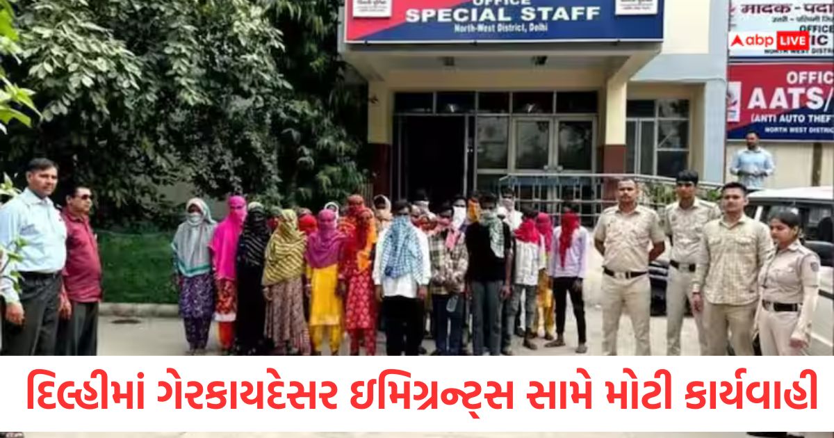 delhi major action against illegal bangladeshi immigrants 242 arrested