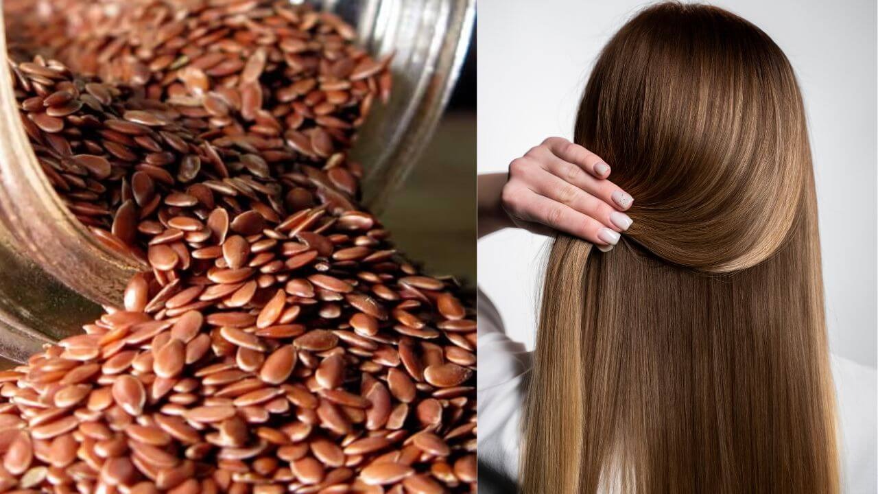 dry hair treatment flax seeds hair botox trick11