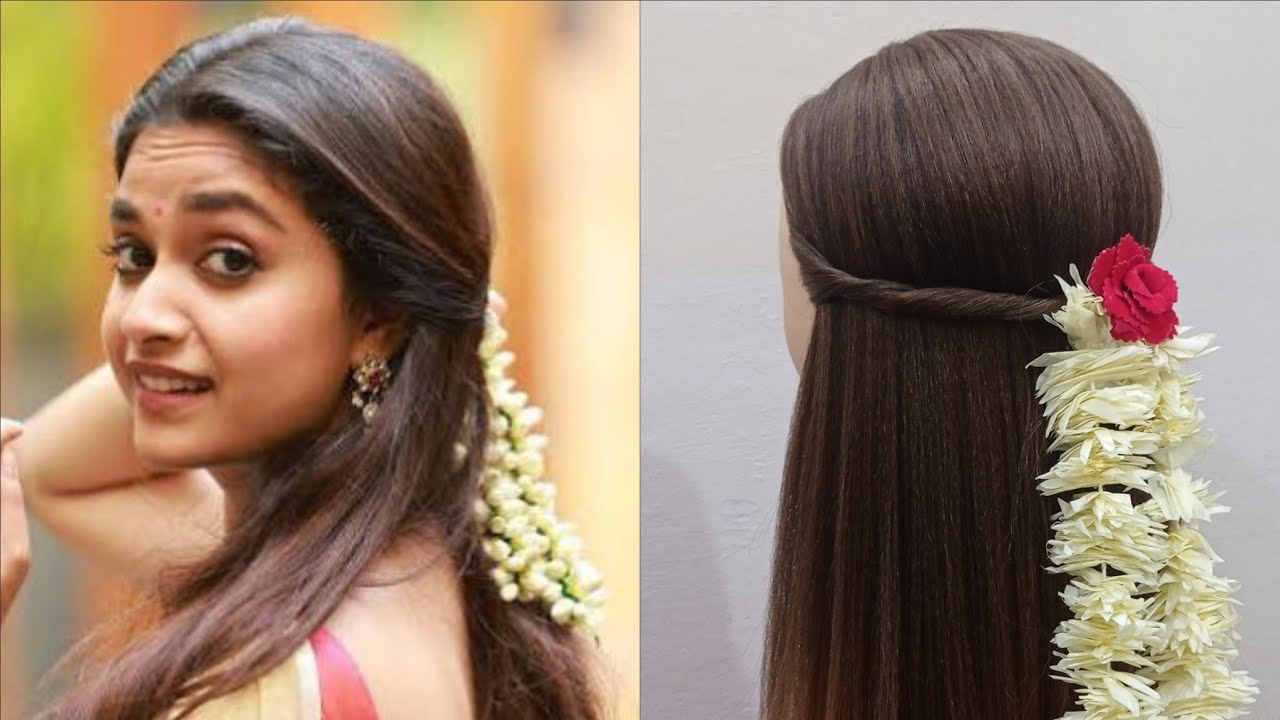 gajra hairstyle with image how to style gajra in hair step by step33