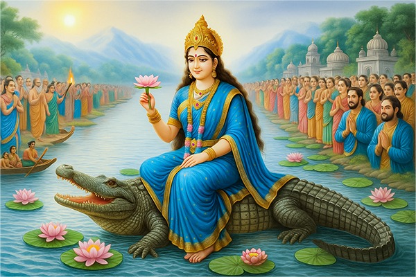 ganga dussehra 2025 date significance and worship method lord vishnu 108 names