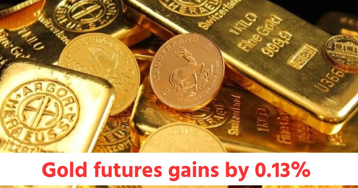 gold futures gains by 0 13 and crudeoil futures by 0 99 while silver futures drops by 0 77