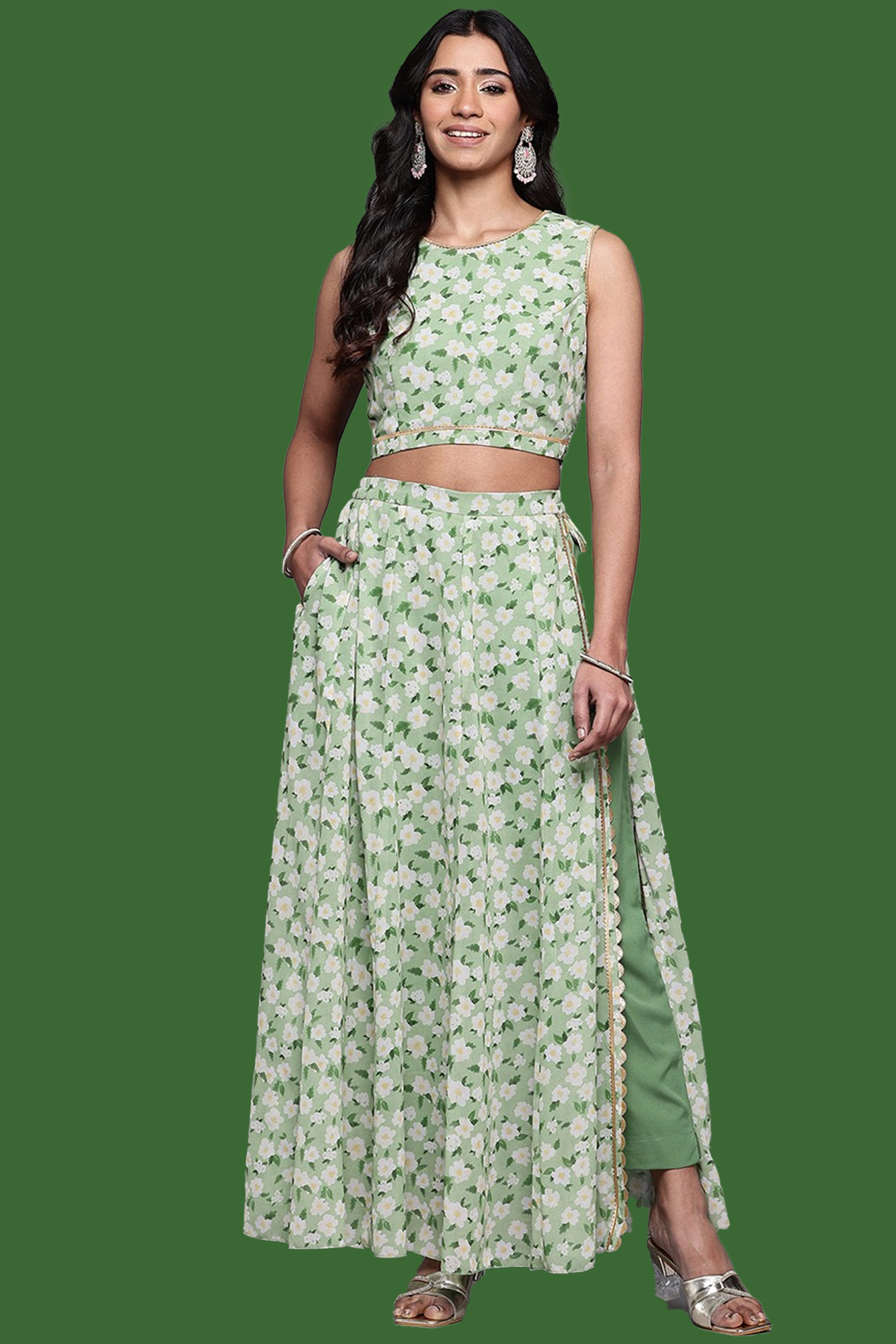 latest 3 top and skirt designs for family function article2