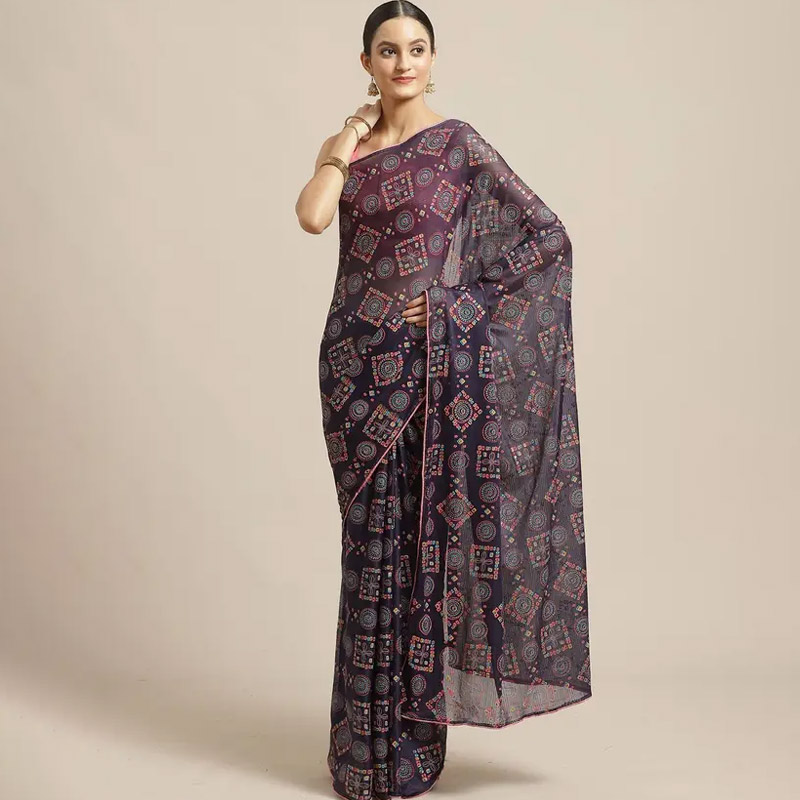 latest 5 chiffon saree designs for new look22