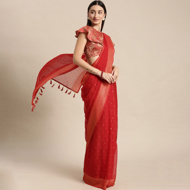 latest 5 chiffon saree designs for new look55