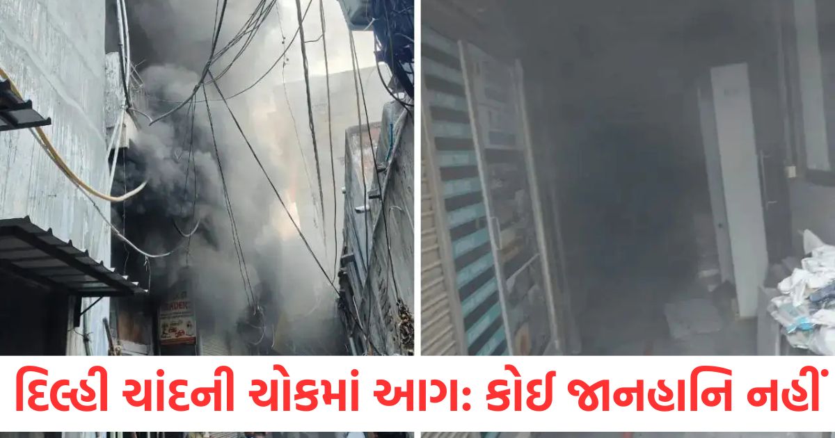 massive fire broke out in chandni chowk shop in delhi