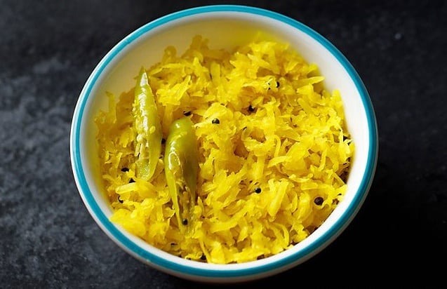 step by step recipe to make kaccha papita chutney at home11