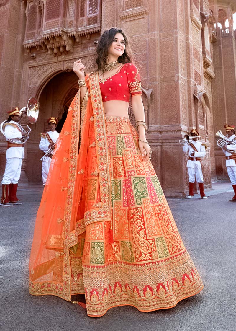 stylish banarasi lehenga for women1