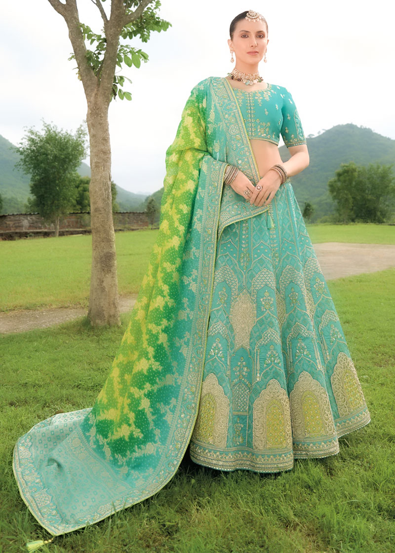 stylish banarasi lehenga for women2