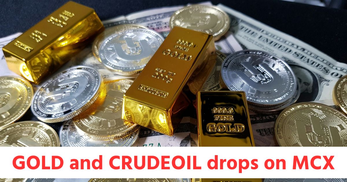 GOLD futures drops by 0.1 and CRUDEOIL futures by 0.23 while SILVER futures gains by 0.97 on MCX