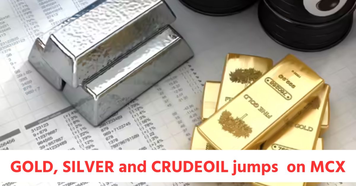 GOLD futures jumps by 1.31 and SILVER futures by 1.22 while CRUDEOIL futures gains by 0.84 on MCX
