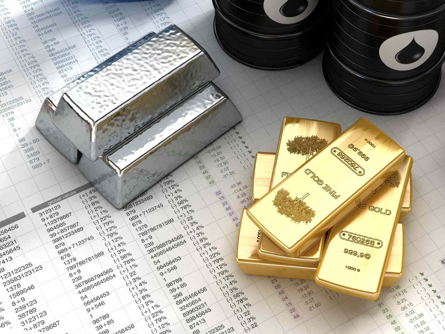 Gold futures increased by Rs 307 and silver futures by Rs 223 Crude oil futures improved by Rs 19 Hindi1