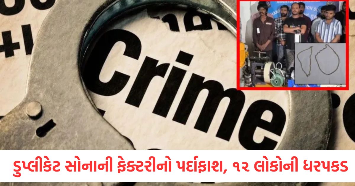 surat big duplicate gold factory busted 12 arrested